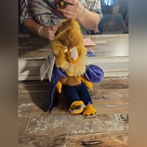 Vintage RETIRED Disney 1990's 8" Beauty & The Beast Mini Bean Bag Plush Toy